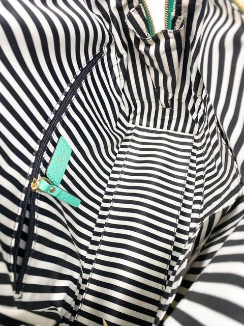 Cartera Verde Azul