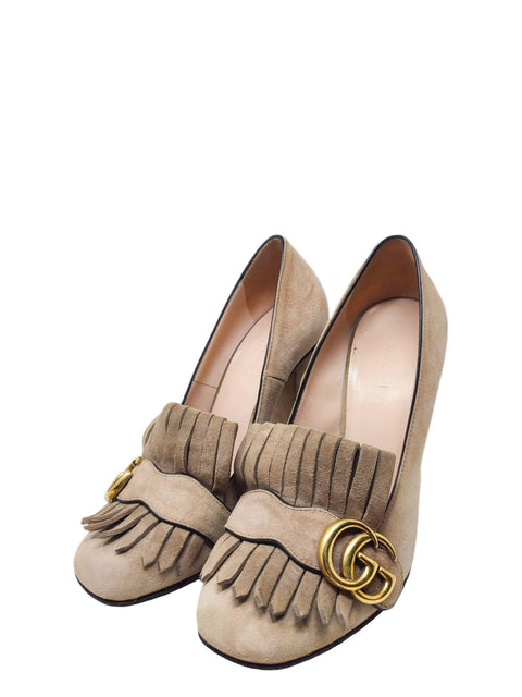 Tacones "Double G Suede Pumps"