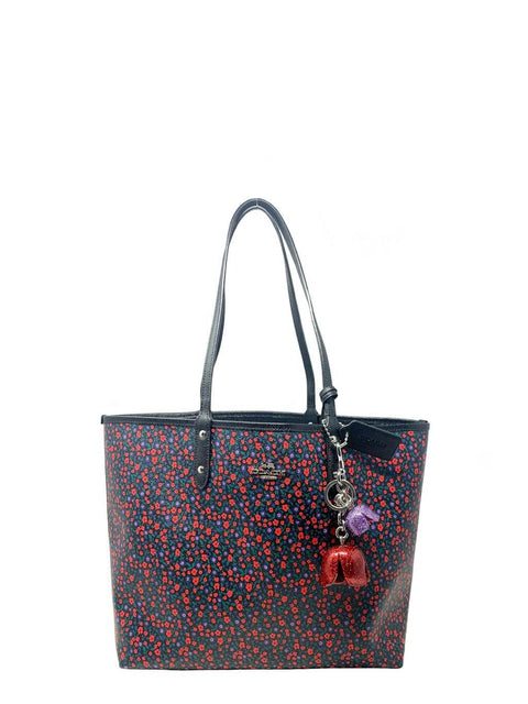 Cartera Negra y Floral
