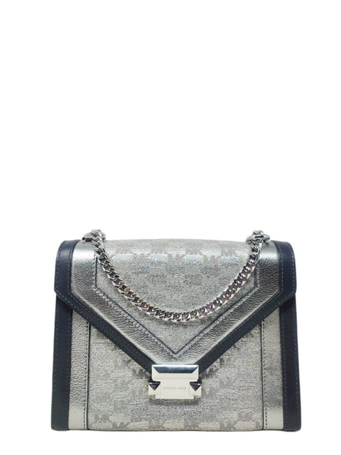 Cartera "Wool Chain-Link Crossbody Bag"