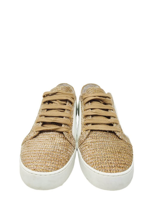Tenis "Interlocking CC Logo Leather Sneakers"