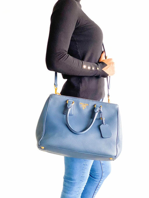 Cartera "Vitello Daino Double Zip Tote"