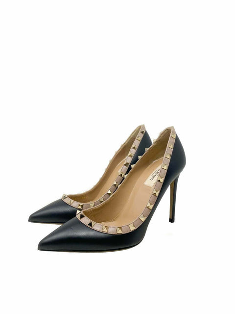 Tacones "Rockstud Accents Leather Pumps"
