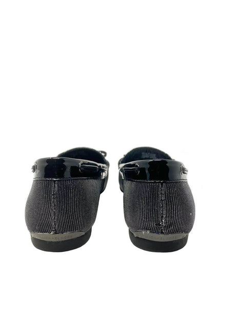 Mocasines Negros y Plateados