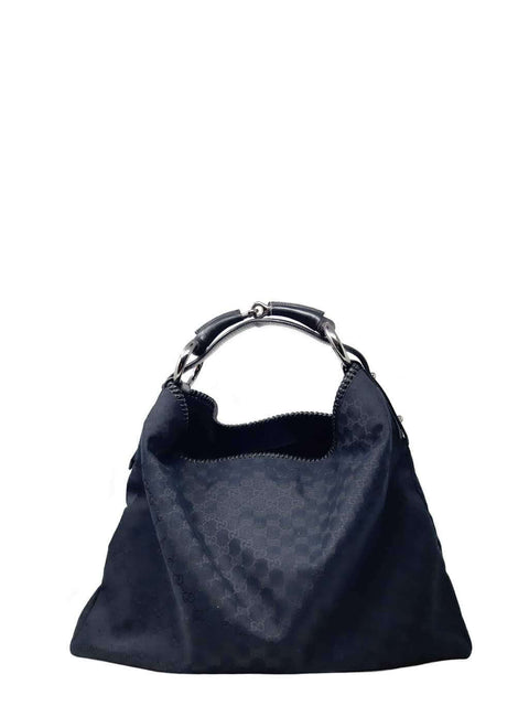 Cartera "GG Canvas Horsebit Chain Hobo"