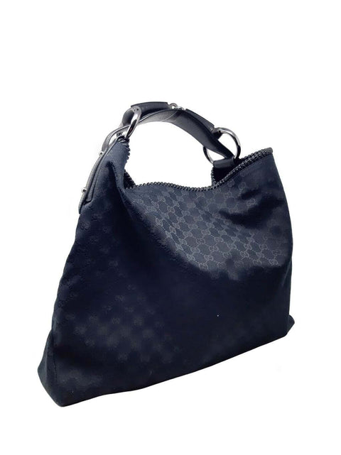 Cartera "GG Canvas Horsebit Chain Hobo"