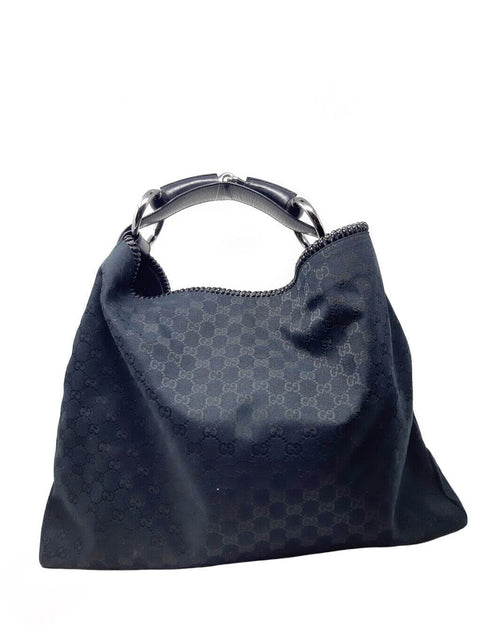 Cartera "GG Canvas Horsebit Chain Hobo"