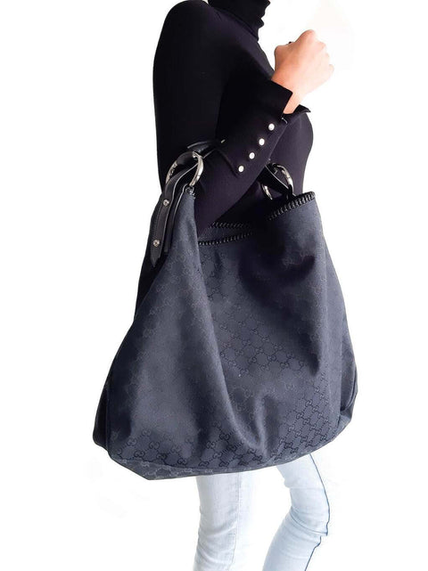 Cartera "GG Canvas Horsebit Chain Hobo"