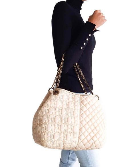 Cartera Beige
