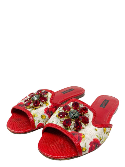 Sandalias "Crystal Embellishments Slides"