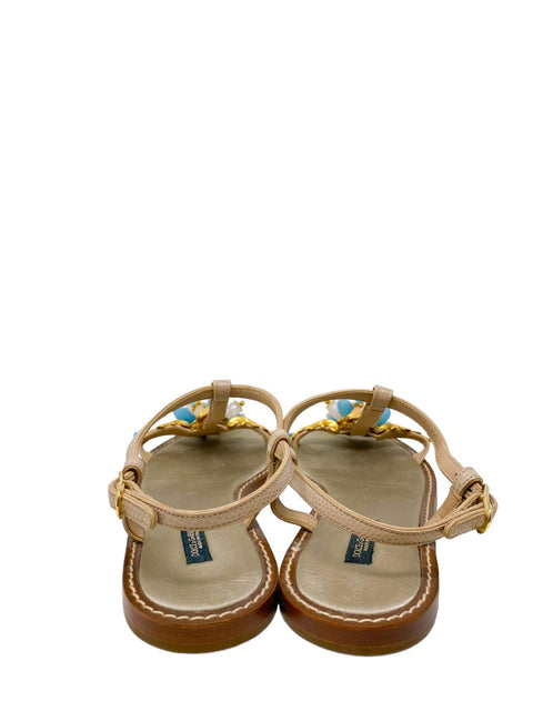 Sandalias "Crystal Embellishments T-Strap Sandals"