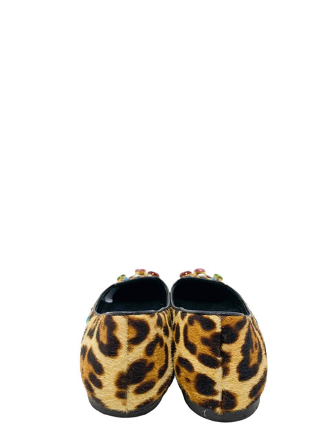 Baletas "Calf Hair Animal Print Loafers"