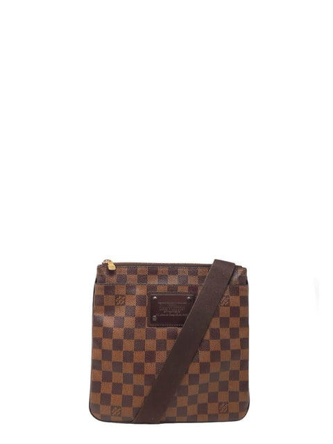 Cartera "Damier Ebene Brooklyn Flat Pochette"