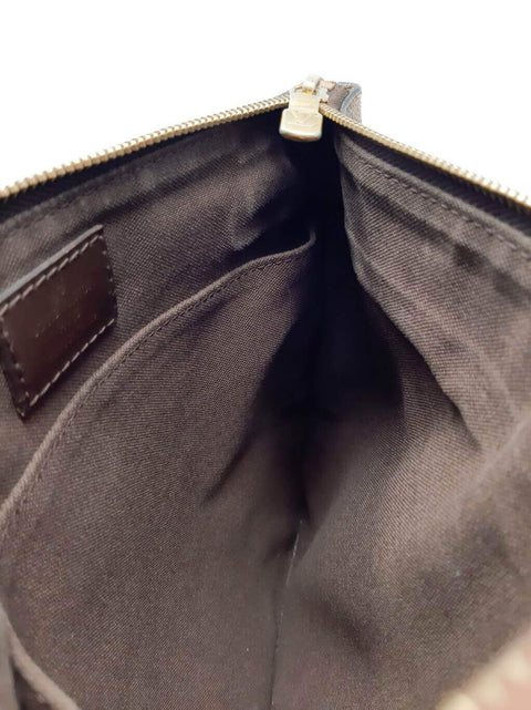 Cartera "Damier Ebene Brooklyn Flat Pochette"