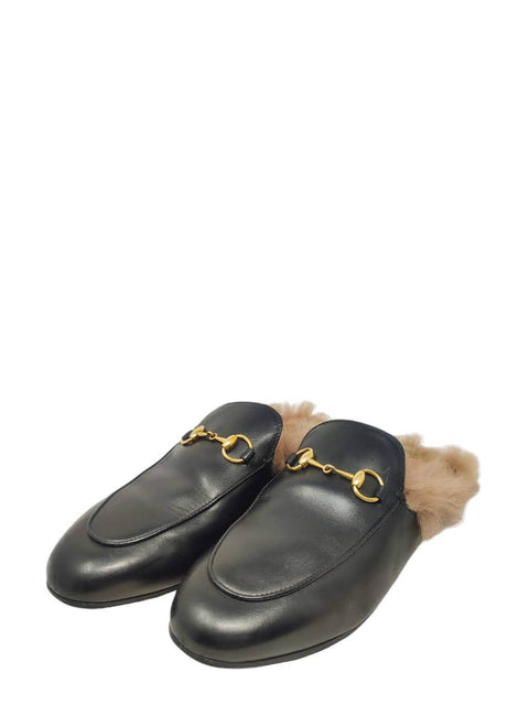 Mules "Princetown Horsebit Accent Mules"