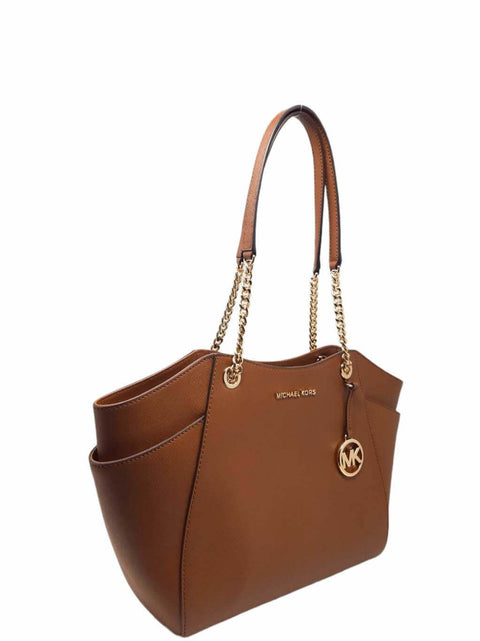 Cartera "Jet Set Large Saffiano Leather Shoulder Bag"