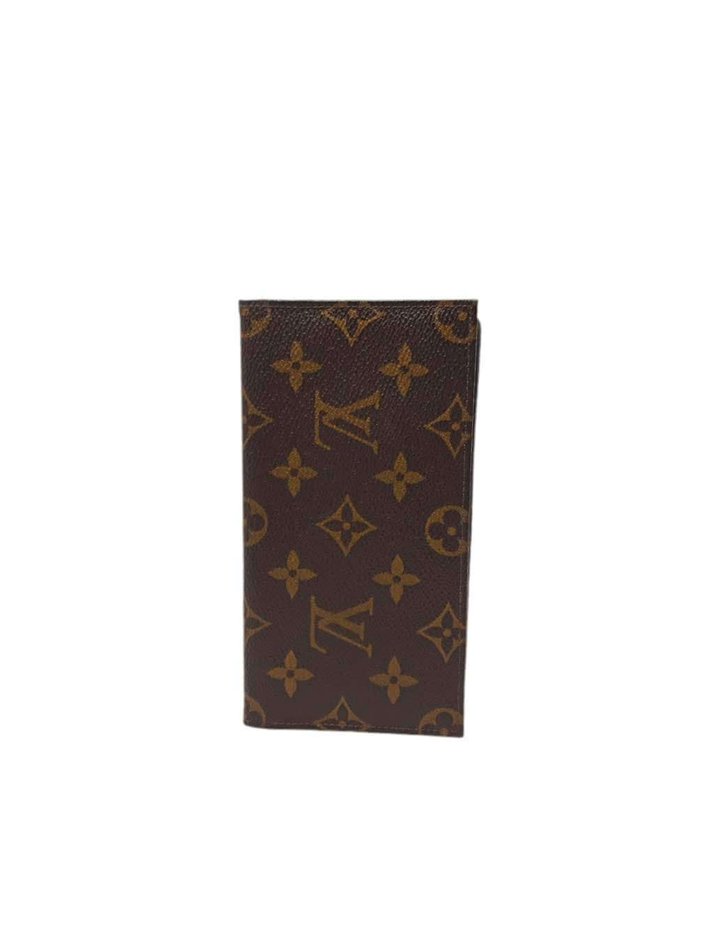 Brown Porte Monogram Checkbook Cover – Baggio Consignment