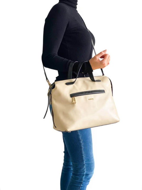 Cartera Beige