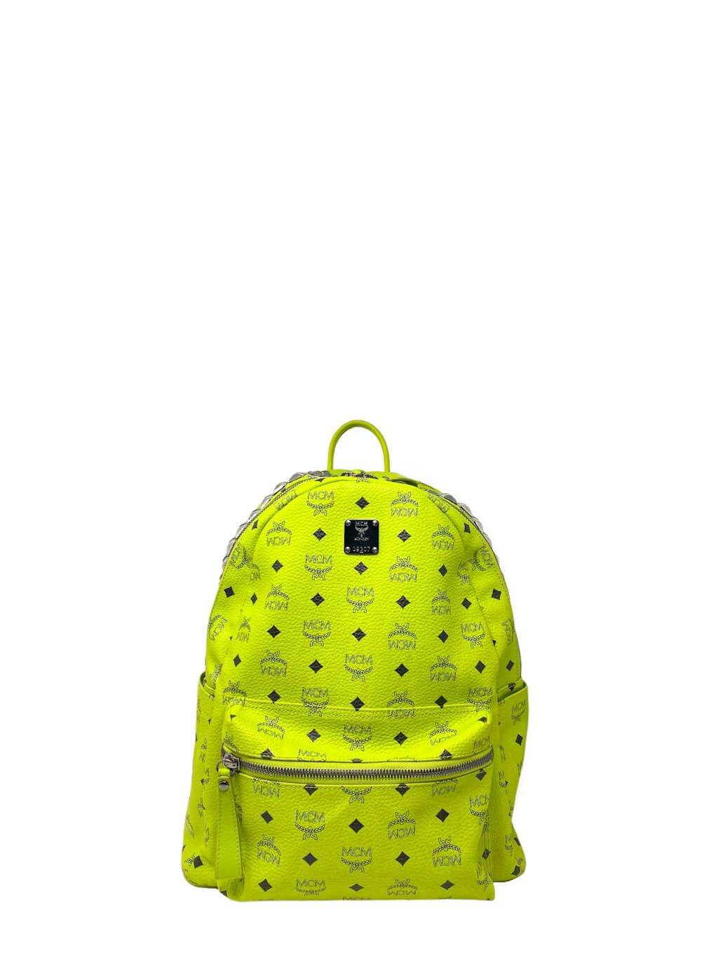 Lime tearful green mcm backpack