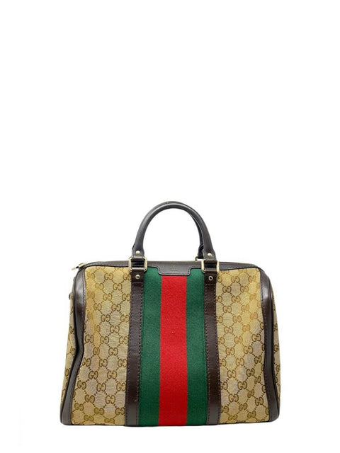 Cartera "GG Canvas Web Boston Bag"