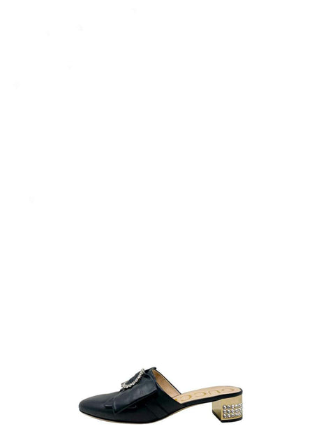 Mules "Leather Bow Accents"