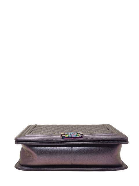 Cartera "Iridescent Goatskin Quilted Medium Boy Bag"
