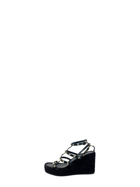 Sandalias "Rockstud Accents Leather Espadrilles"