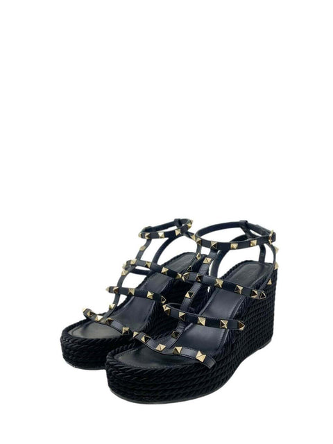 Sandalias "Rockstud Accents Leather Espadrilles"