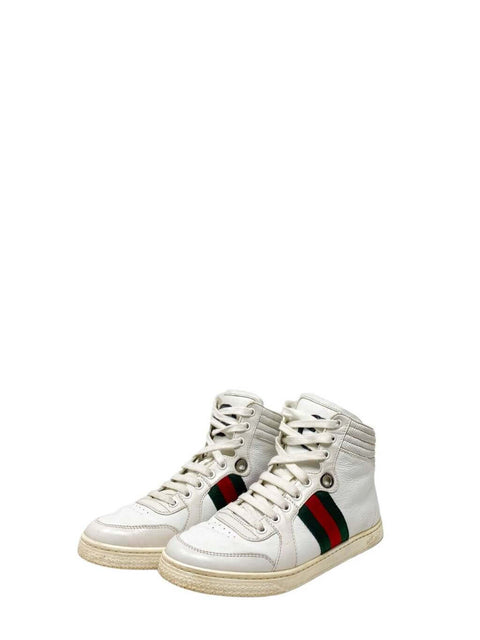 Tenis “Web Accent Leather Sneakers”