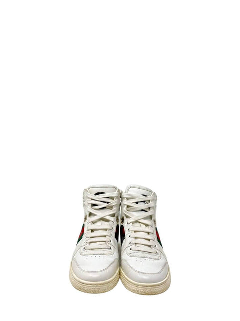 Tenis “Web Accent Leather Sneakers”