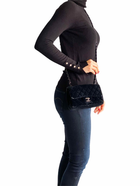 Cartera "Mini Flap Velvet"