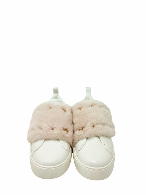 Tenis "Rockstud Accents with Mink Trim"