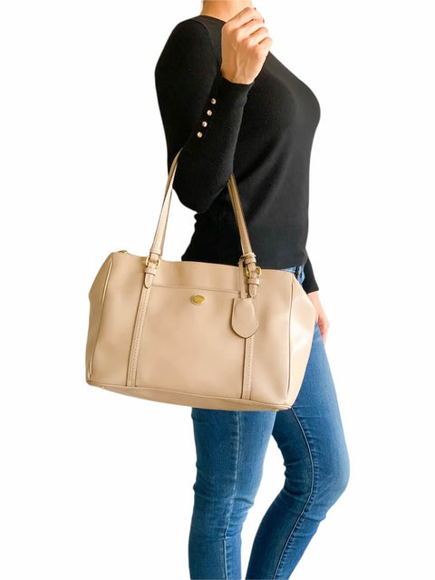 Cartera Beige