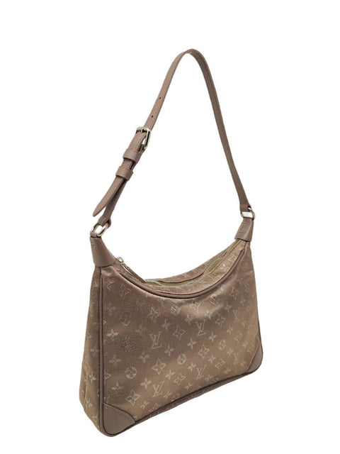 Bolso "Monogram Satin Mini Boulogne Bag"