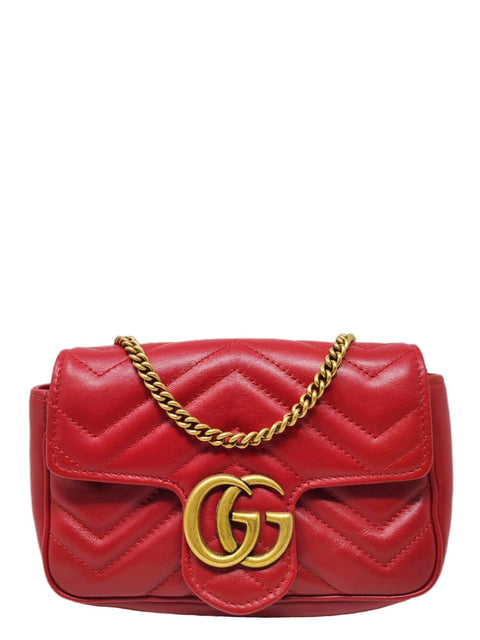 Cartera "GG Marmont matelassé leather super mini bag"