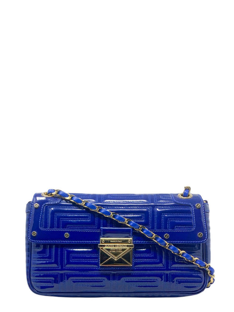 Cartera "Blue Patent Quilted Leather"