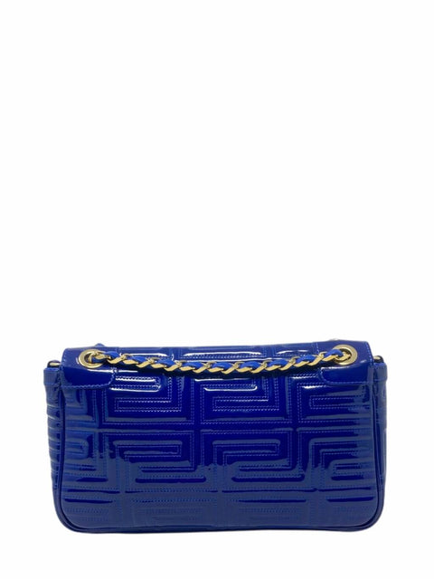 Cartera "Blue Patent Quilted Leather"