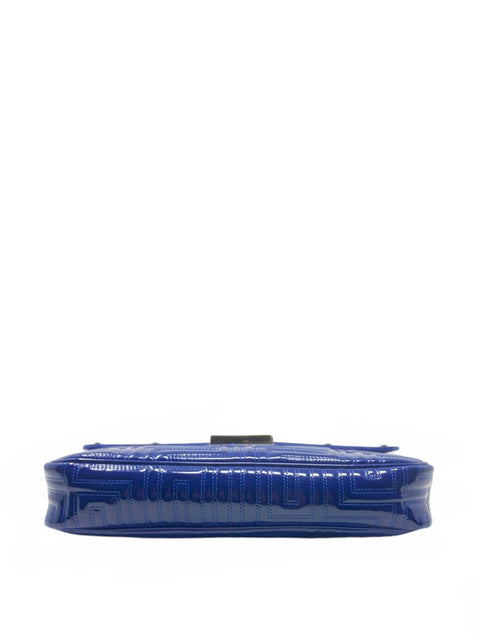Cartera "Blue Patent Quilted Leather"