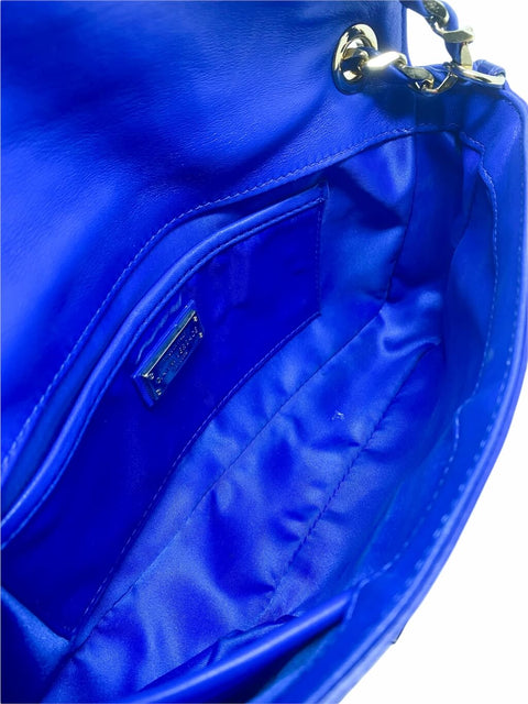 Cartera "Blue Patent Quilted Leather"