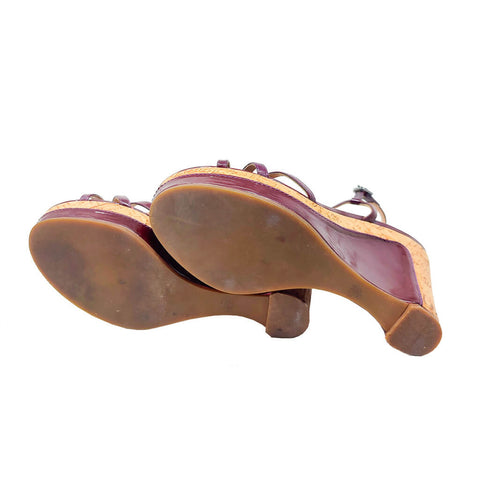 Sandalias Vino Tinto
