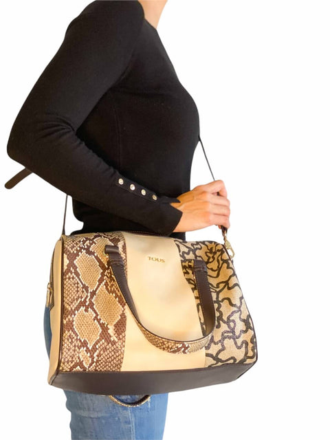 Cartera Beige