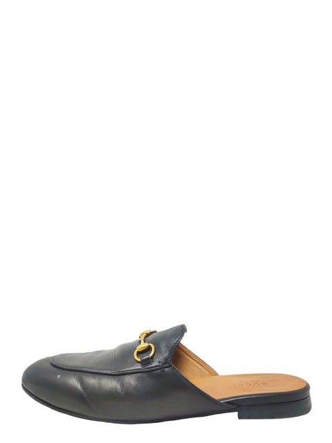 Mules "Princetown Horsebit Accent Mules Negros"