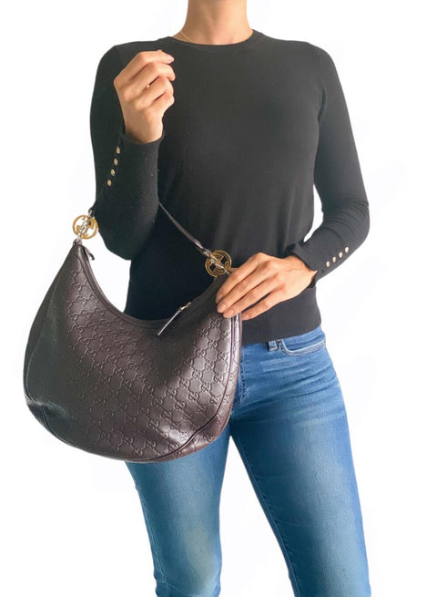 Cartera "Guccissima Twins Hobo"