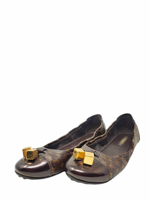 Baletas "LV Monogram Leather Ballet Flats"