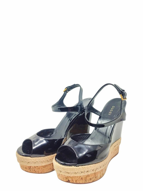 Sandalias "Patent Leather Espadrilles"