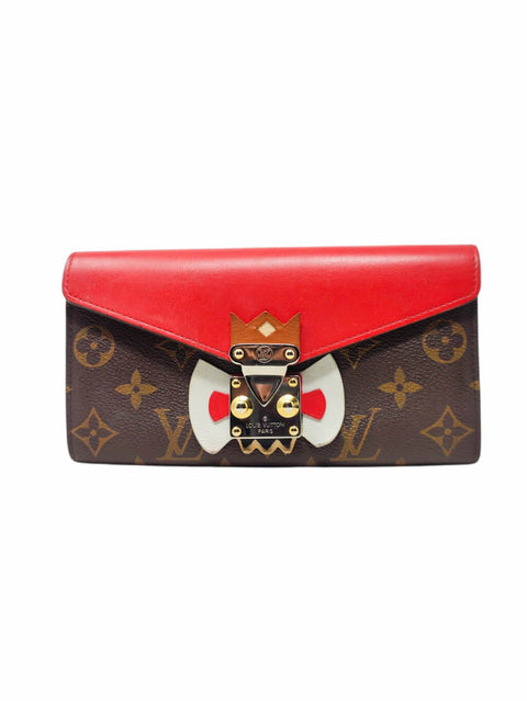 Billetera "Monogram Canvas Roudge Tribal Mask Wallet"