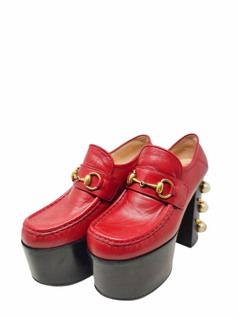 Mocasines "Horsebit Accent Leather Pumps"
