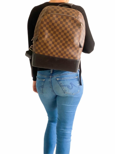 Morral "Damier Ebene Jake Backpack"