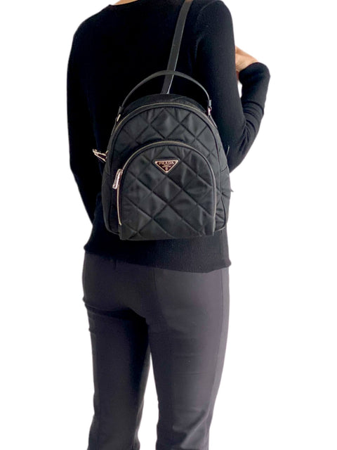 Morral "Nylon Tessuto Impuntu Backpack"