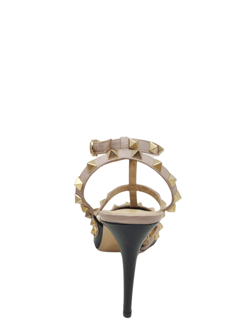Tacones "Rockstud Leather T Strap"